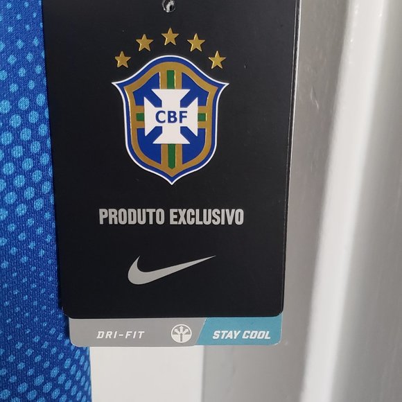NWT 2014 Nike BRAZIL CBF Team Soccer Jersey - M - Picture 4 of 7